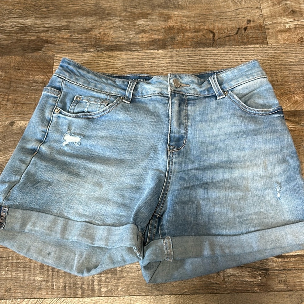 Midrise jean shorts